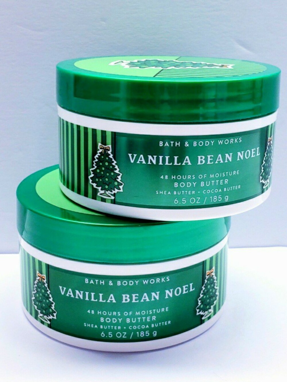 Bath & Body Works VANILLA BEAN NOEL Body Butter, 6.5 oz/ 185g -2 pcs
